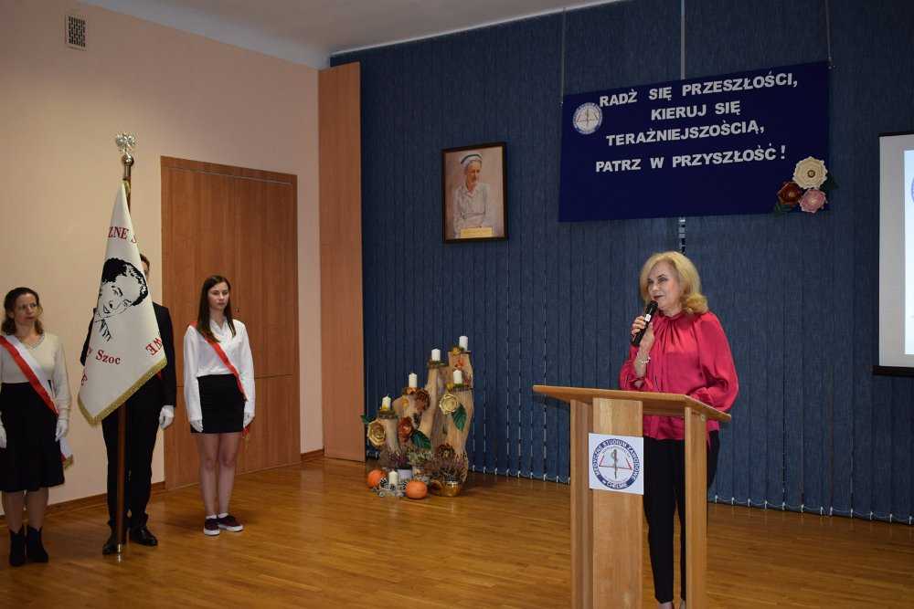 Przemówienie dyrektora szkoły Małgorzaty Szyszkowskiej z okazji 76-lecia szkoły